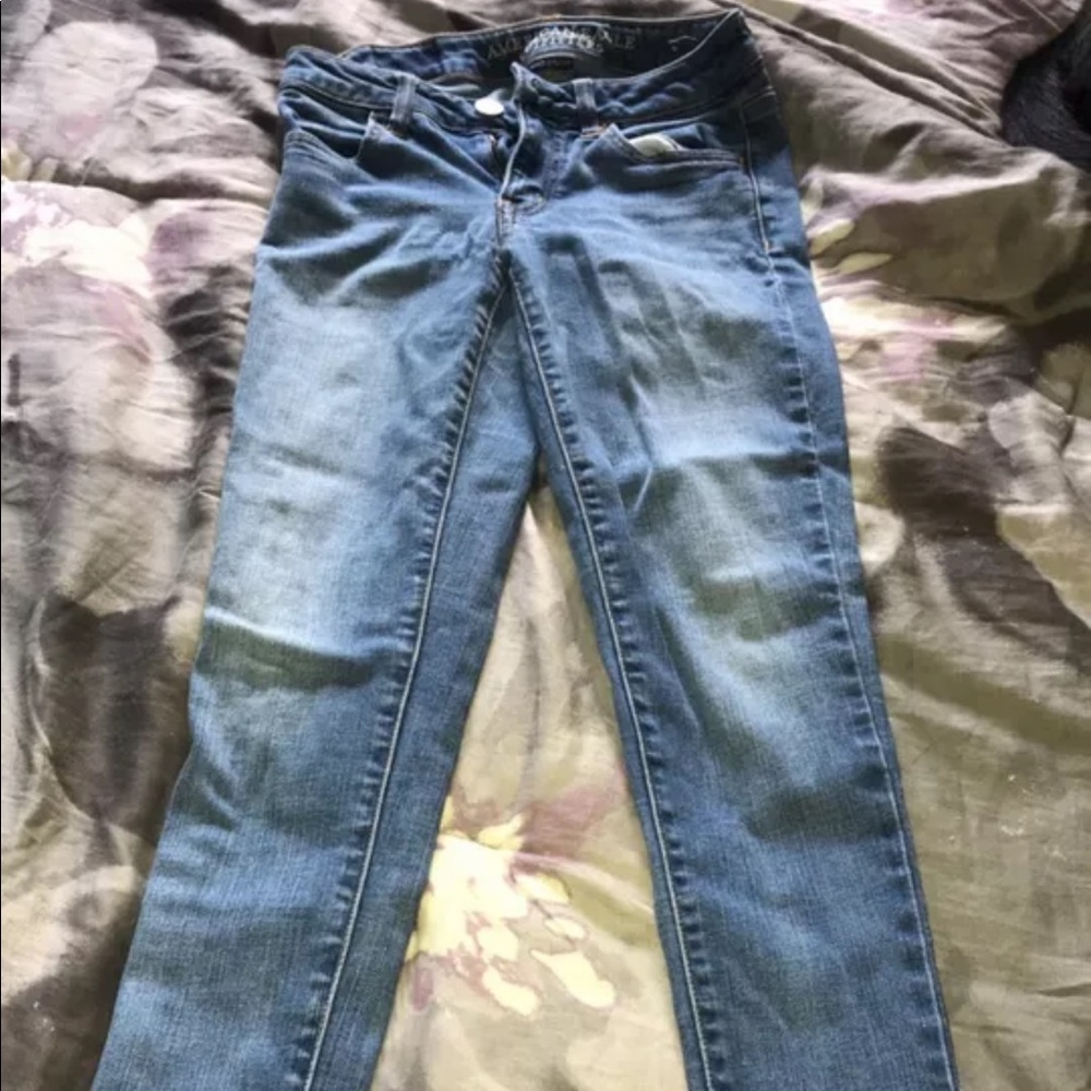 ae skinny jeans size 0